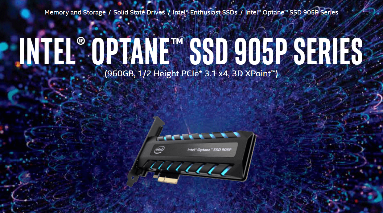 spinonews Intel Optane SSD 905P series